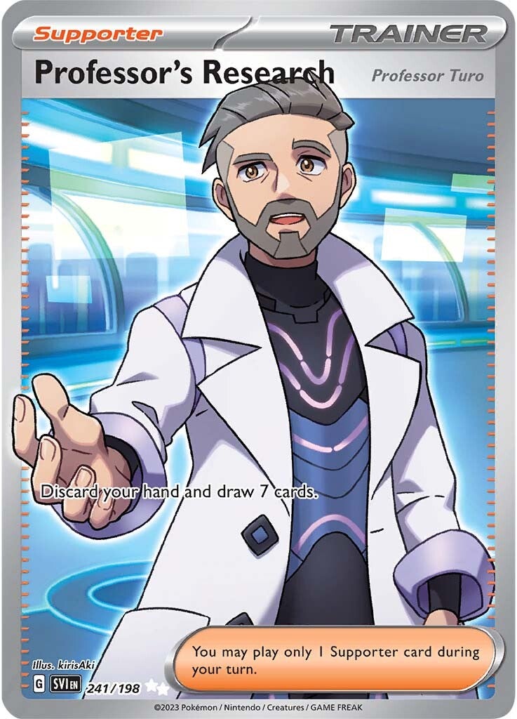 Professor's Research (Professor Turo) (241/198) [Scarlet & Violet: Base Set] | Clutch Gaming