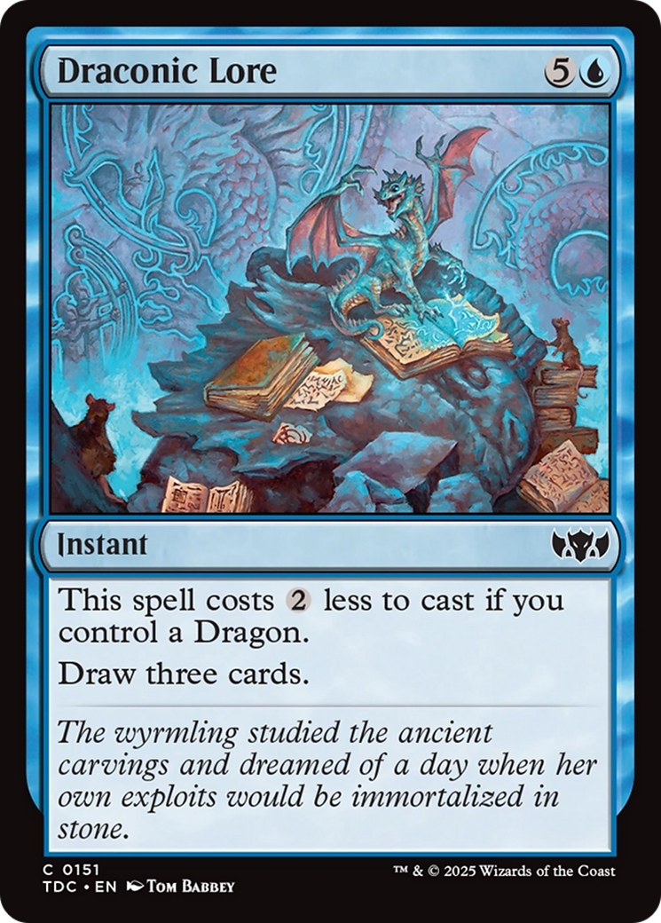 Draconic Lore [Tarkir: Dragonstorm Commander] | Clutch Gaming