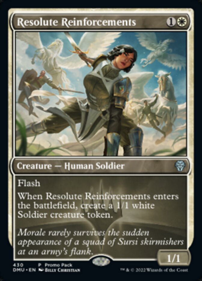 Resolute Reinforcements (Promo Pack) [Dominaria United Promos] | Clutch Gaming