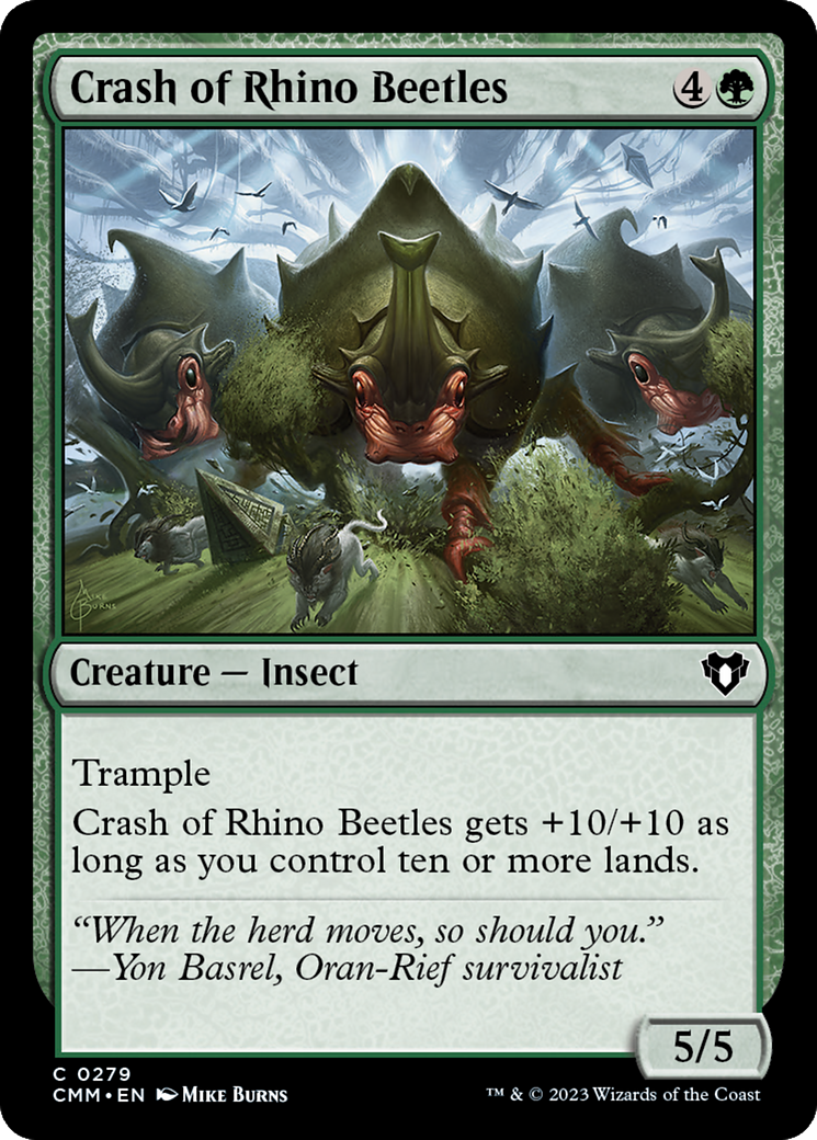 Crash of Rhino Beetles [Commander Masters] | Clutch Gaming