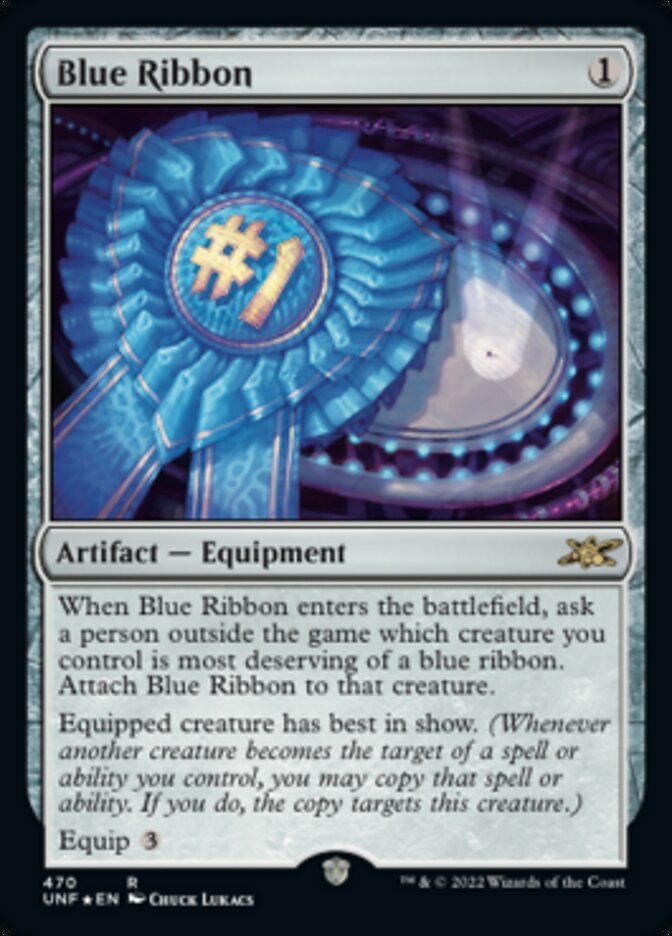 Blue Ribbon (Galaxy Foil) [Unfinity] | Clutch Gaming