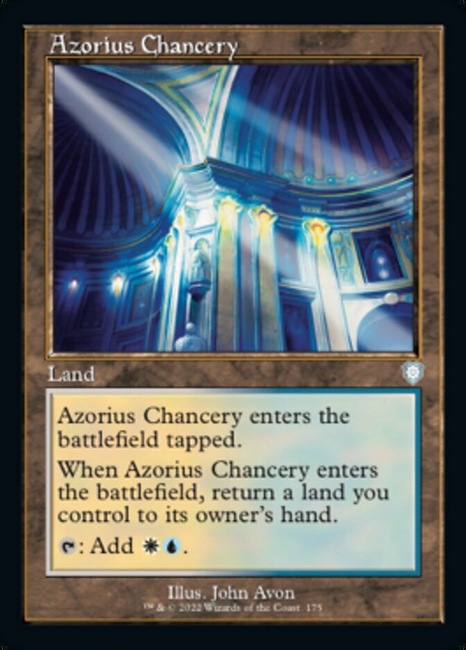 Azorius Chancery (Retro) [The Brothers' War Commander] | Clutch Gaming