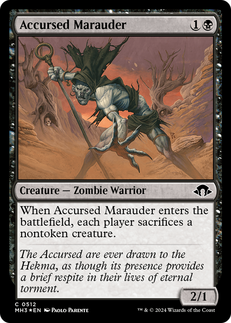 Accursed Marauder (Ripple Foil) [Modern Horizons 3] | Clutch Gaming