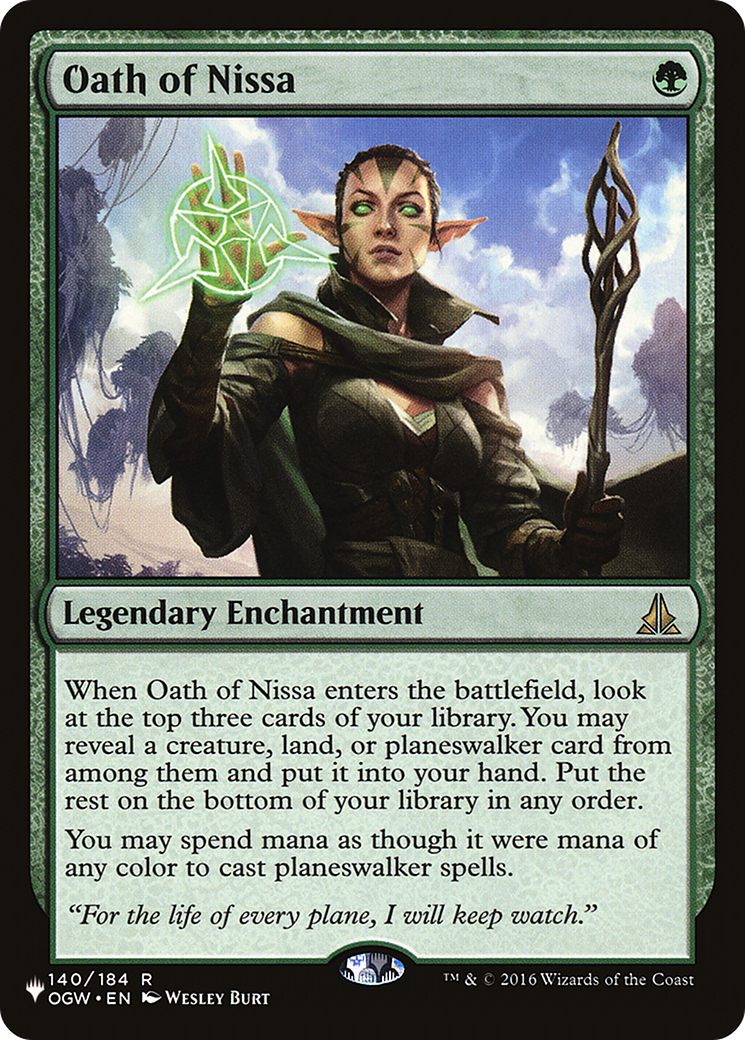 Oath of Nissa [The List Reprints] | Clutch Gaming