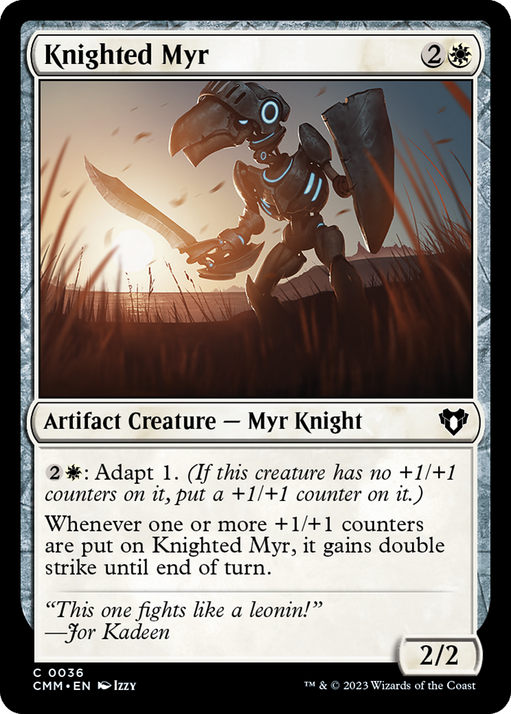 Knighted Myr [Commander Masters] | Clutch Gaming