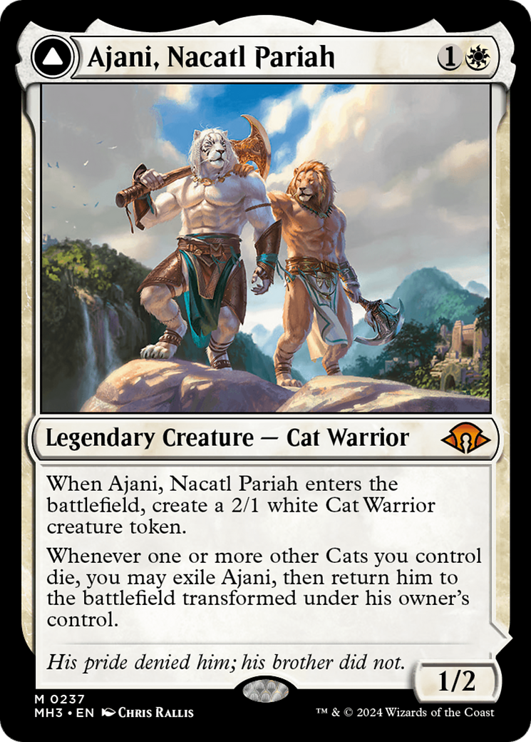 Ajani, Nacatl Pariah // Ajani, Nacatl Avenger [Modern Horizons 3] | Clutch Gaming