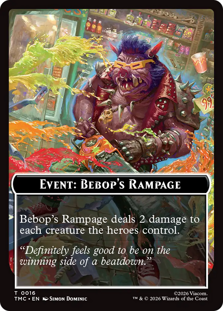 Event: Bebop's Rampage [Teenage Mutant Ninja Turtles Commander Tokens] | Clutch Gaming