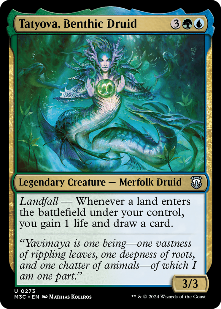 Tatyova, Benthic Druid (Ripple Foil) [Modern Horizons 3 Commander] | Clutch Gaming