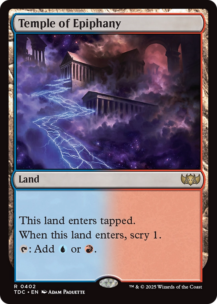 Temple of Epiphany [Tarkir: Dragonstorm Commander] | Clutch Gaming