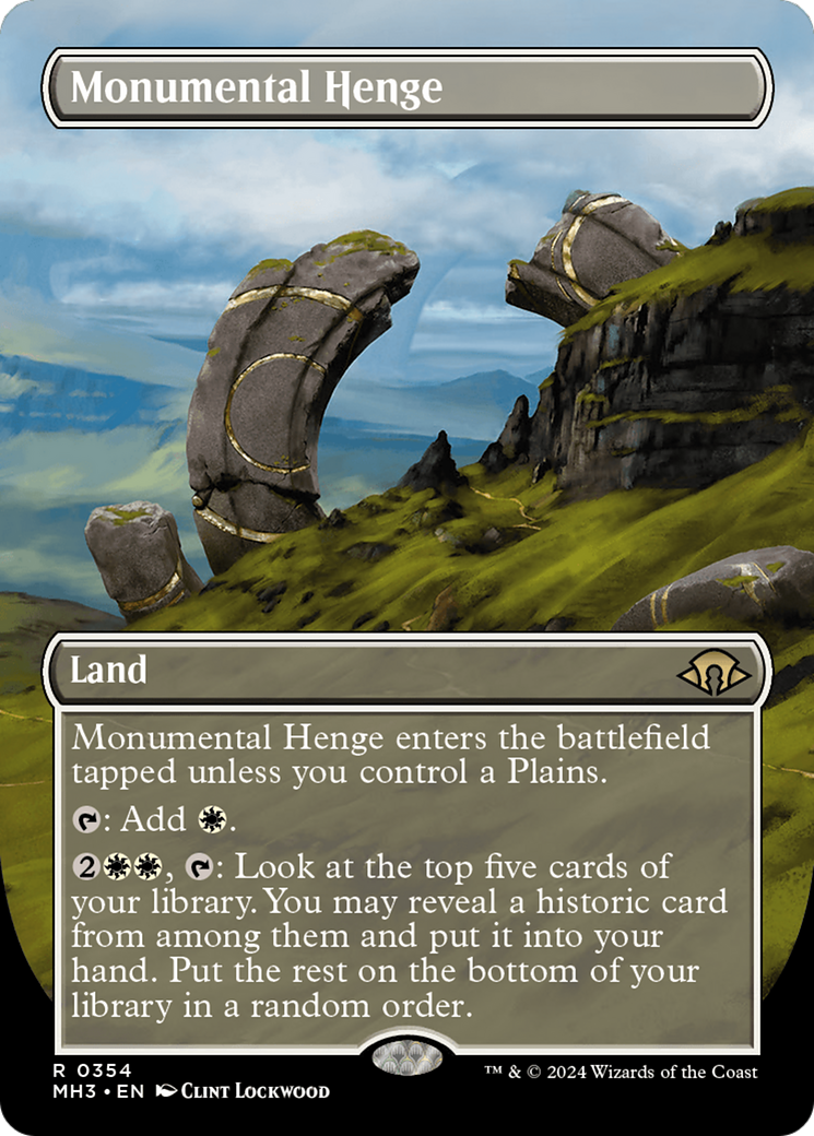 Monumental Henge (Borderless) [Modern Horizons 3] | Clutch Gaming