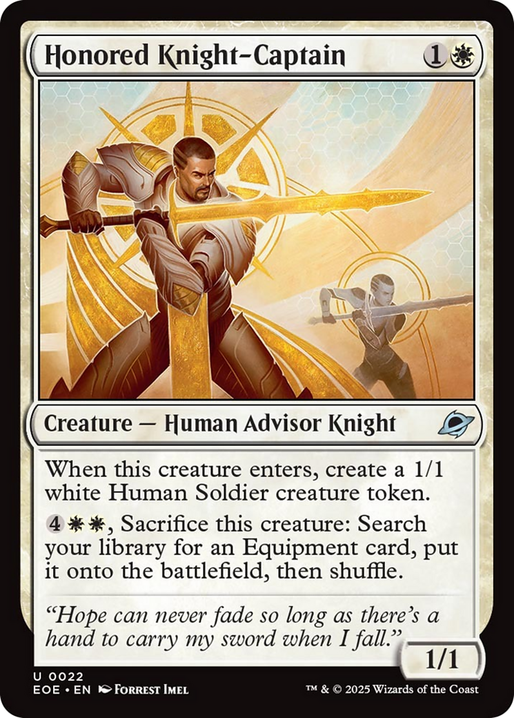 Honored Knight-Captain [Edge of Eternities] | Clutch Gaming