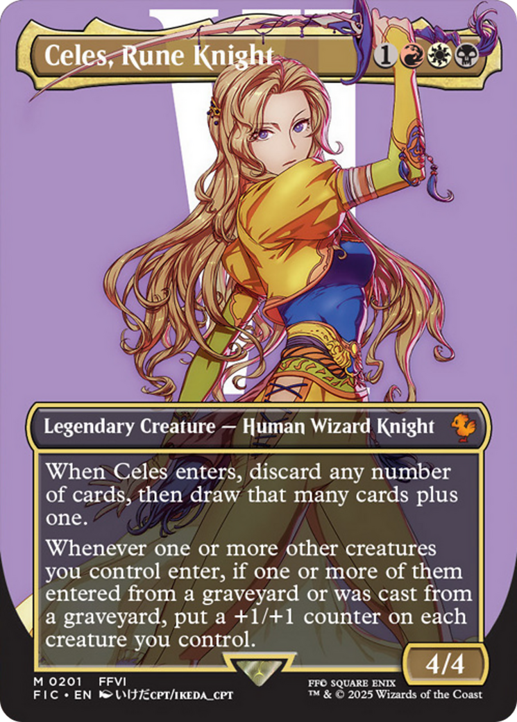 Celes, Rune Knight (Borderless) [FINAL FANTASY Commander] | Clutch Gaming