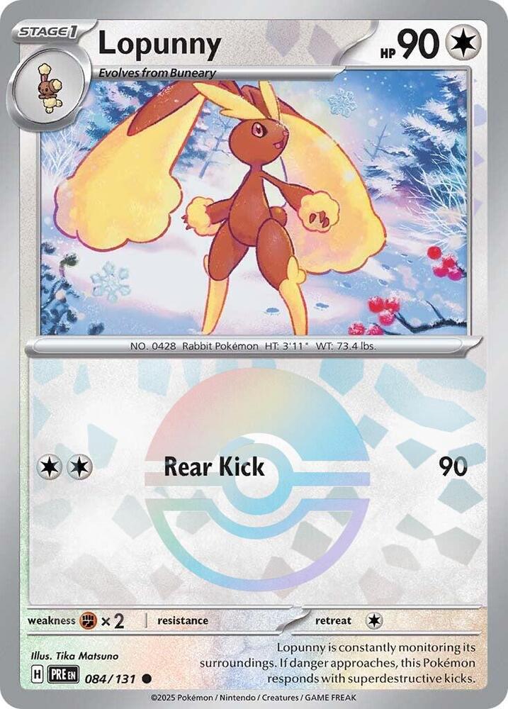 Lopunny (084/131) (Poke Ball Pattern) [Scarlet & Violet: Prismatic Evolutions] | Clutch Gaming