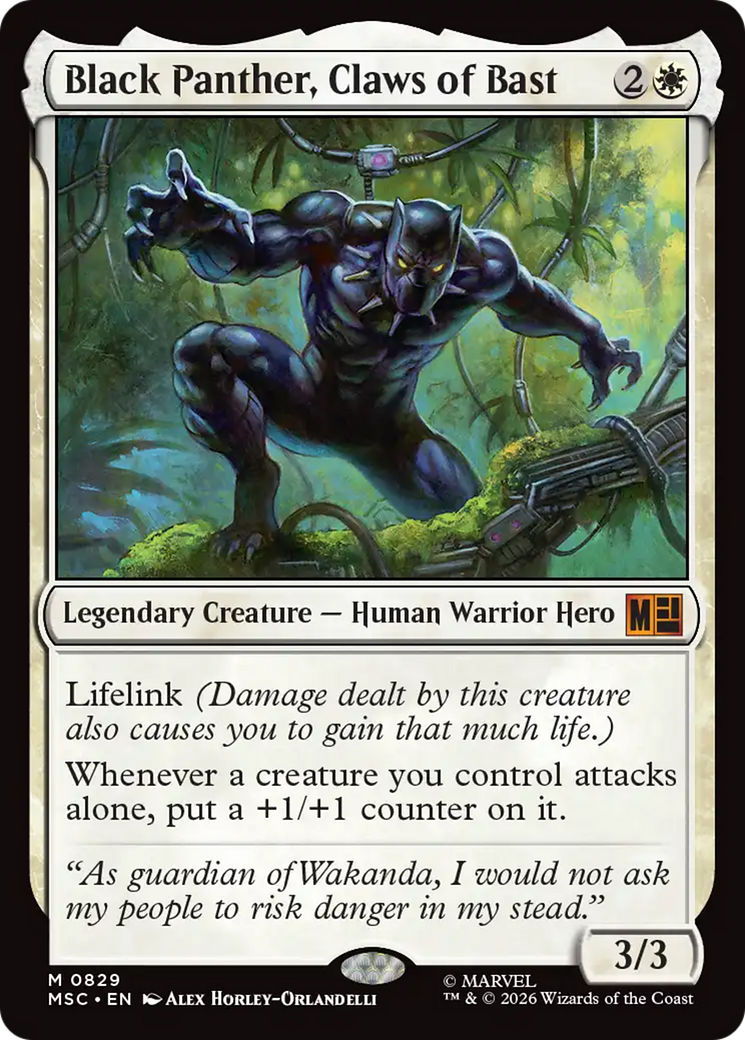 Black Panther, Claws of Bast [Marvel Super Heroes Commander] | Clutch Gaming