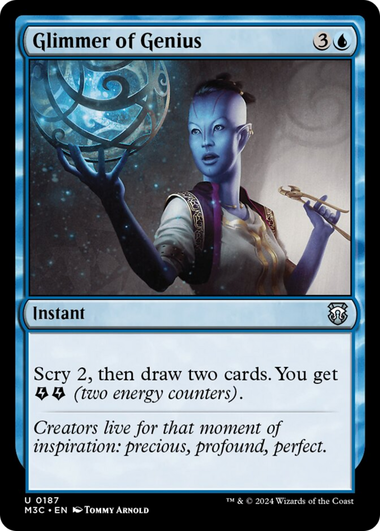 Glimmer of Genius (Ripple Foil) [Modern Horizons 3 Commander] | Clutch Gaming