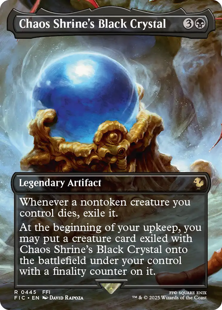Chaos Shrine's Black Crystal (Borderless) [FINAL FANTASY Commander] | Clutch Gaming