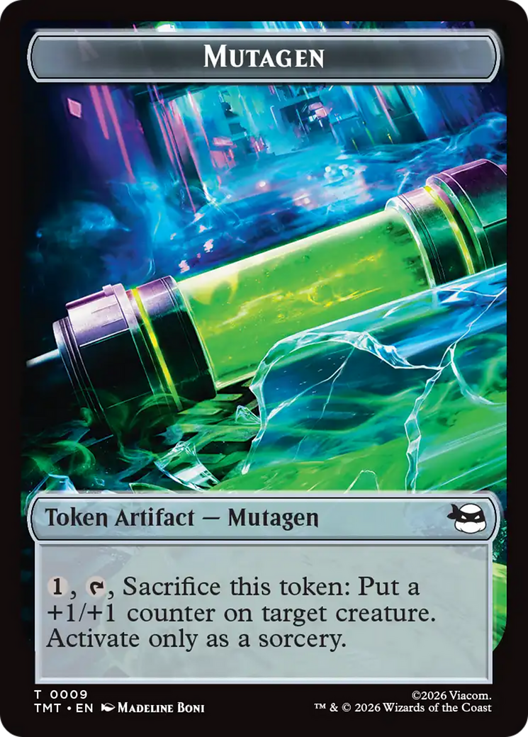 Ninja // Mutagen Double-Sided Token [Teenage Mutant Ninja Turtles Tokens] | Clutch Gaming