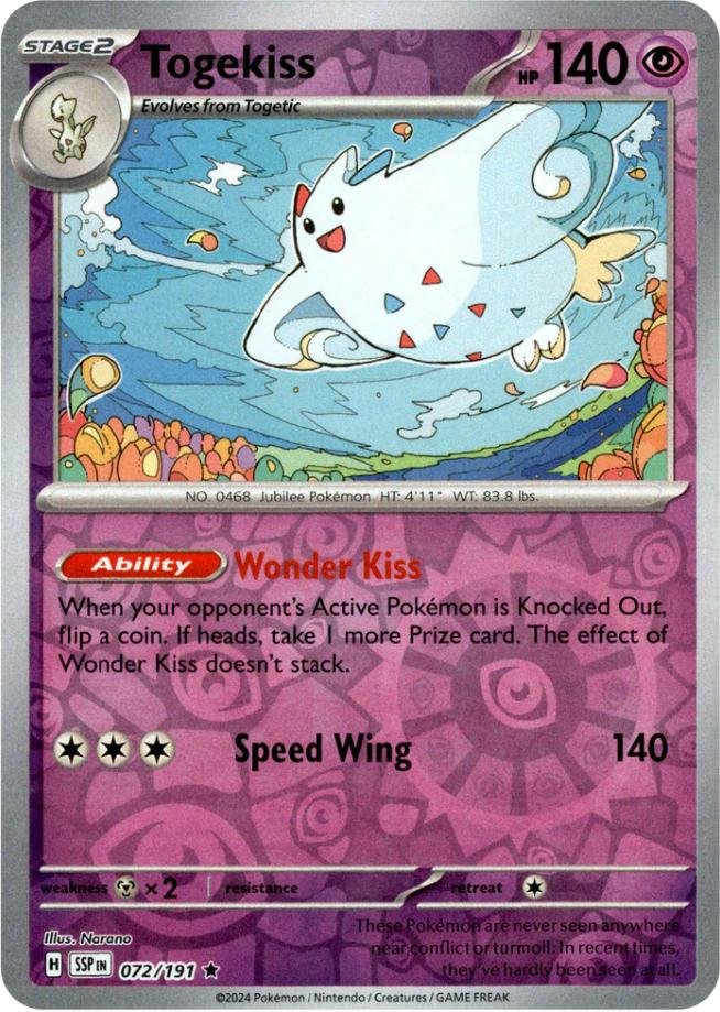 Togekiss (072/191) [Scarlet & Violet: Surging Sparks] | Clutch Gaming