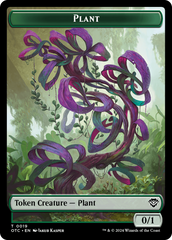 Plant Warrior // Plant Double-Sided Token [Outlaws of Thunder Junction Commander Tokens] | Clutch Gaming