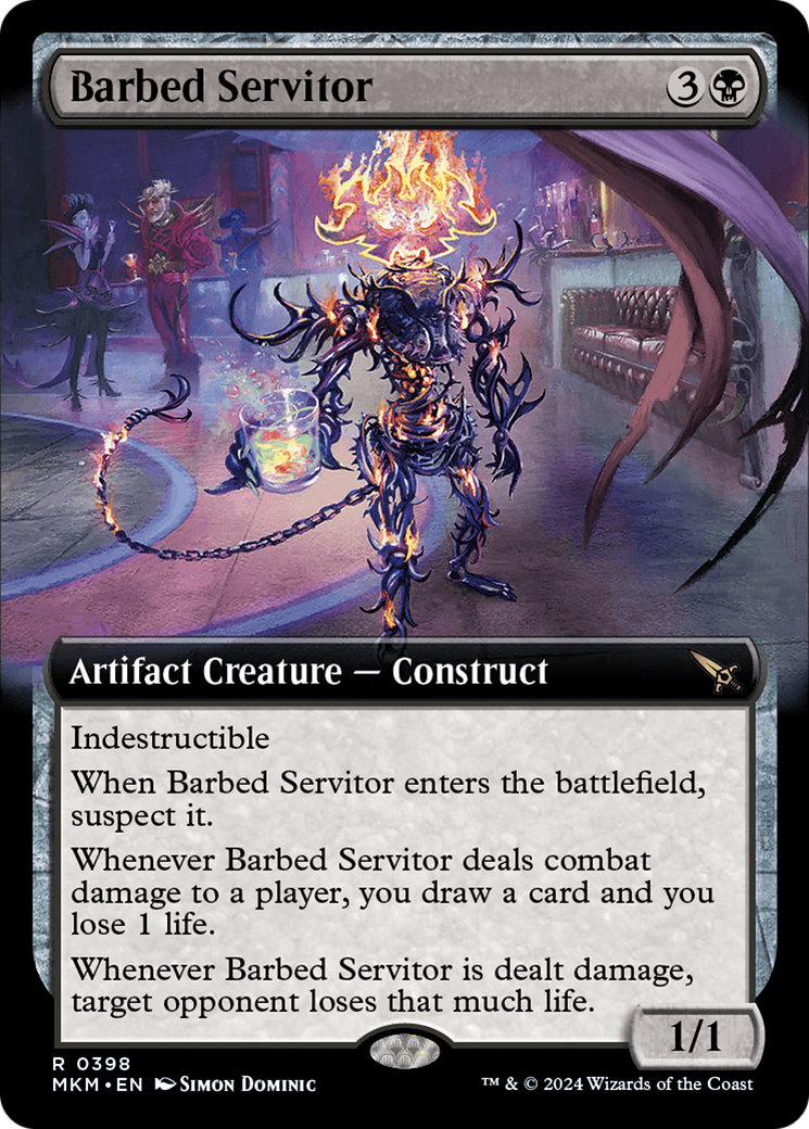 Barbed Servitor (Extended Art) [Murders at Karlov Manor] | Clutch Gaming