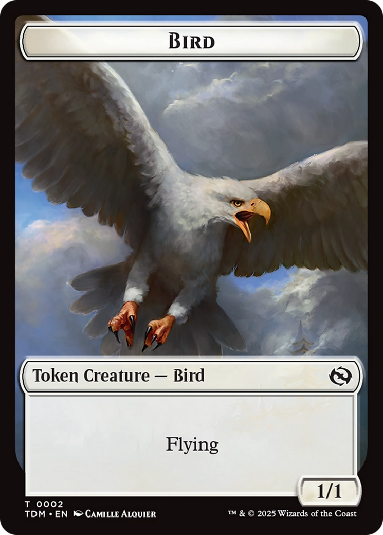 Inkling // Bird Double-Sided Token [Tarkir: Dragonstorm Commander Tokens] | Clutch Gaming