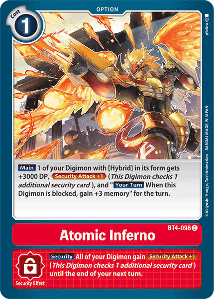 Atomic Inferno [BT4-098] [Great Legend] | Clutch Gaming