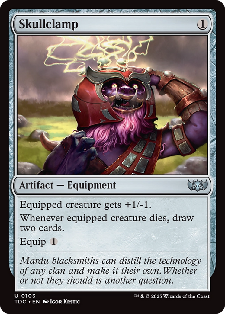 Skullclamp [Tarkir: Dragonstorm Commander] | Clutch Gaming