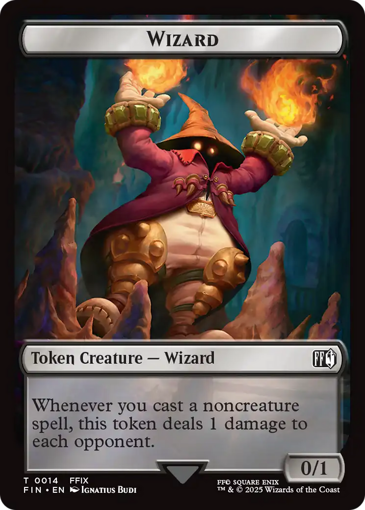 Bird (0016) // Wizard (0014) Double-Sided Token [FINAL FANTASY Tokens] | Clutch Gaming