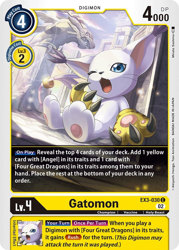 Gatomon [EX3-030] [Draconic Roar] | Clutch Gaming