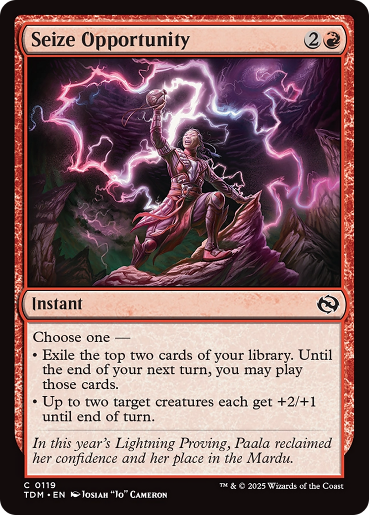 Seize Opportunity [Tarkir: Dragonstorm] | Clutch Gaming
