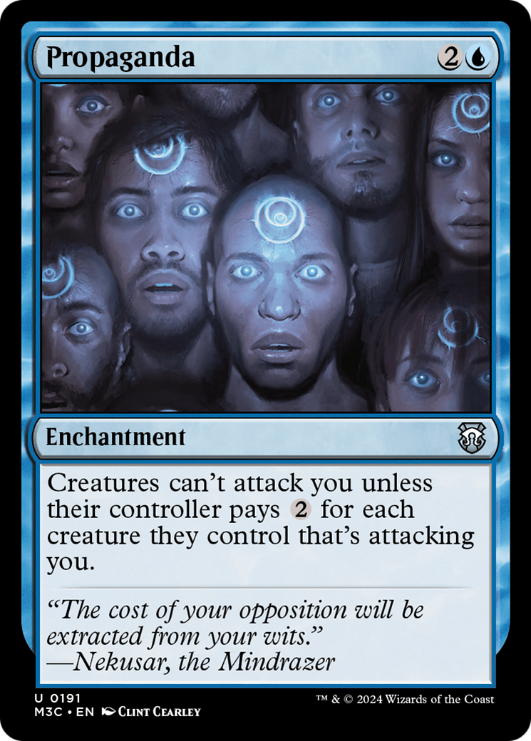 Propaganda (Ripple Foil) [Modern Horizons 3 Commander] | Clutch Gaming