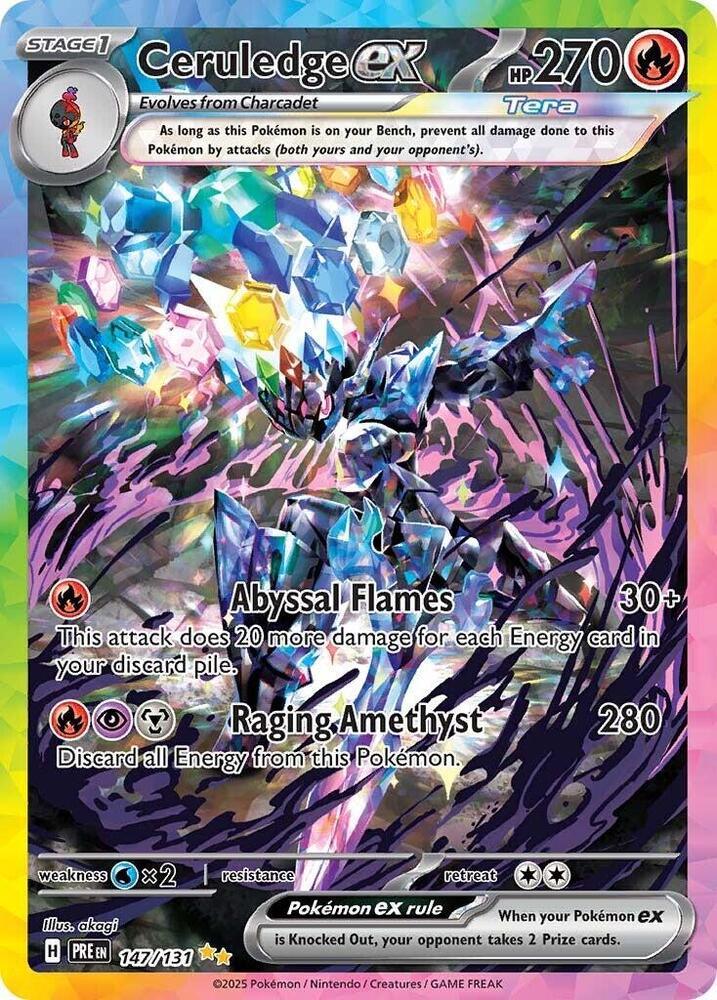 Ceruledge ex (147/131) [Scarlet & Violet: Prismatic Evolutions] | Clutch Gaming