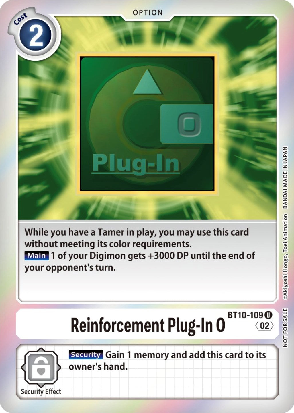 Reinforcement Plug-In 0 [BT10-109] (Event Pack 4) [Xros Encounter Promos] | Clutch Gaming