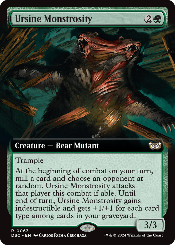 Ursine Monstrosity (Extended Art) [Duskmourn: House of Horror Commander] | Clutch Gaming