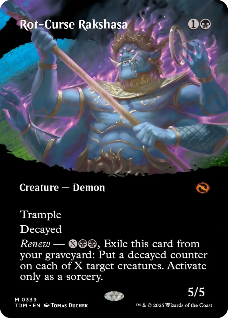 Rot-Curse Rakshasa (Borderless) [Tarkir: Dragonstorm] | Clutch Gaming