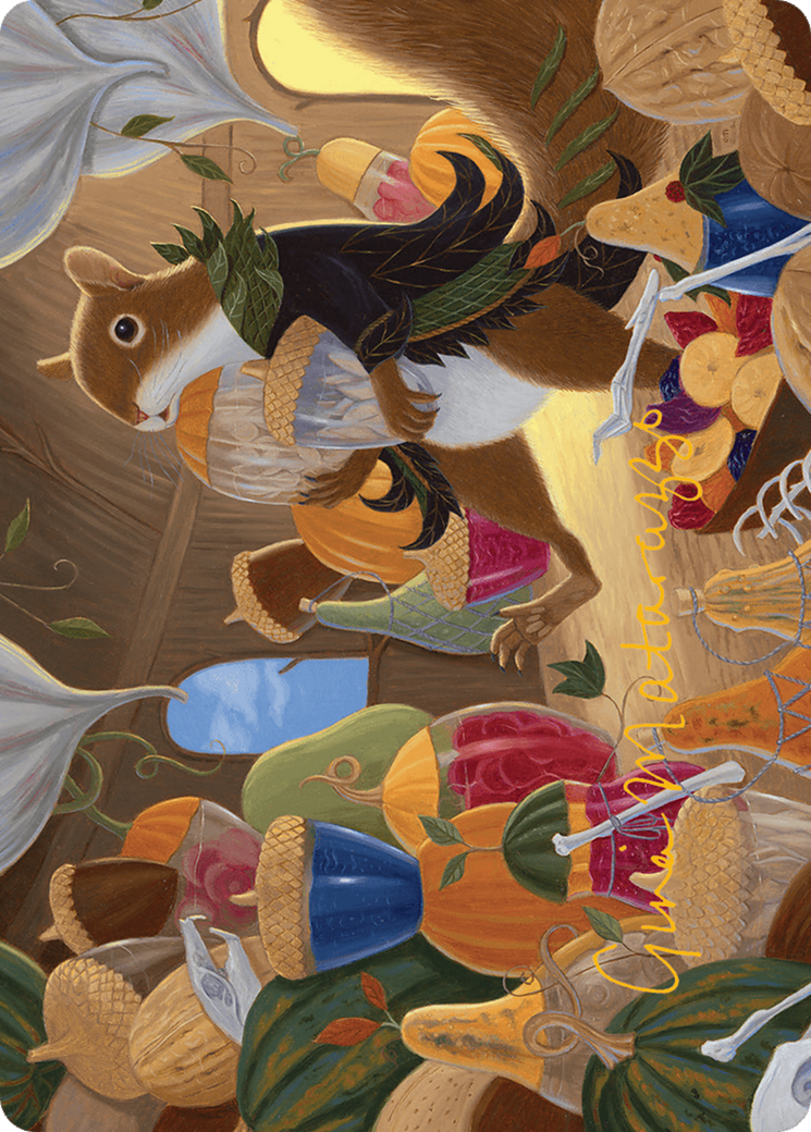Stocking the Pantry Art Card (Gold-Stamped Signature) [Bloomburrow Art Series] | Clutch Gaming