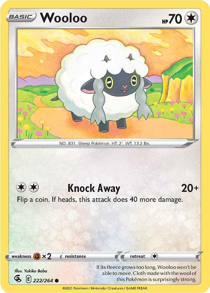 Wooloo (222/264) [Sword & Shield: Fusion Strike] | Clutch Gaming