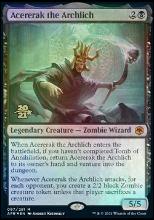 Acererak the Archlich [Dungeons & Dragons: Adventures in the Forgotten Realms Prerelease Promos] | Clutch Gaming