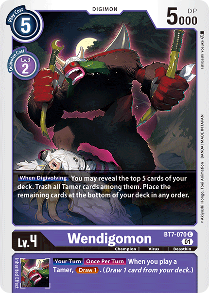 Wendigomon [BT7-070] [Next Adventure] | Clutch Gaming