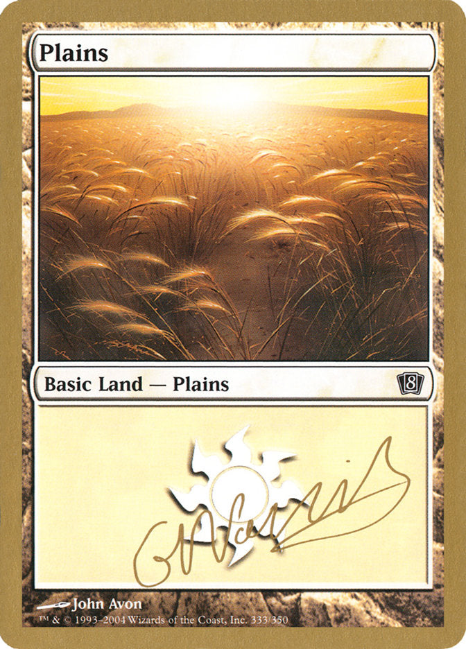 Plains (gn333) (Gabriel Nassif) [World Championship Decks 2004] | Clutch Gaming