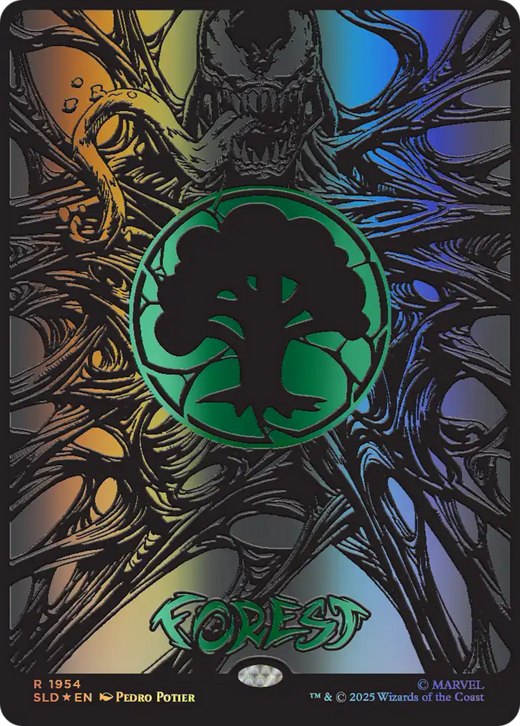 Forest (1954) (Raised Foil) [Secret Lair Drop Series] | Clutch Gaming