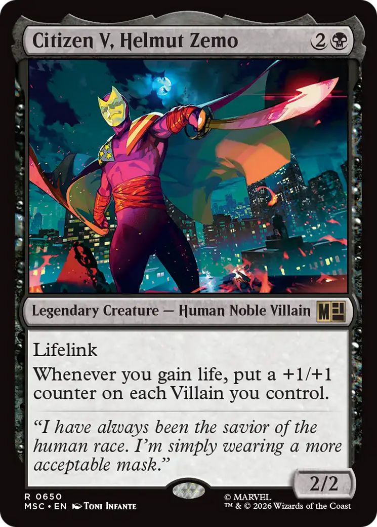 Citizen V, Helmut Zemo [Marvel Super Heroes Commander] | Clutch Gaming