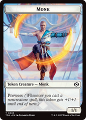 Bird // Monk Double-Sided Token [Tarkir: Dragonstorm Tokens] | Clutch Gaming