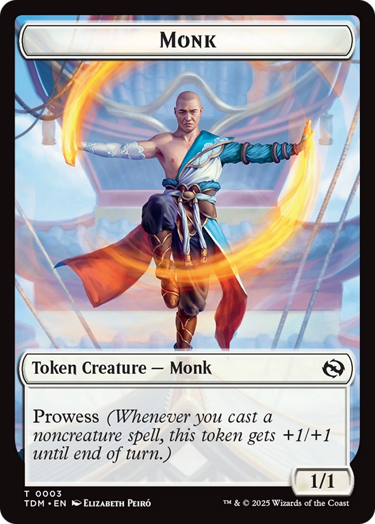Copy // Monk Double-Sided Token [Tarkir: Dragonstorm Tokens] | Clutch Gaming