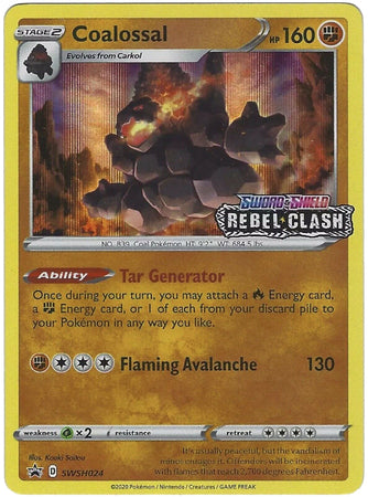 Coalossal (SWSH024) (Prerelease Promo) [Sword & Shield: Black Star Promos] | Clutch Gaming