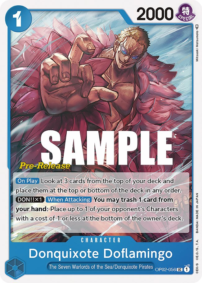 Donquixote Doflamingo [Paramount War Pre-Release Cards] | Clutch Gaming