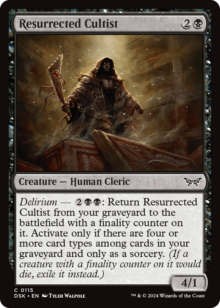 Resurrected Cultist [Duskmourn: House of Horror] | Clutch Gaming