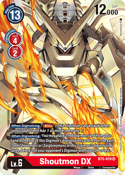 Shoutmon DX [BT5-019] [Battle of Omni] | Clutch Gaming