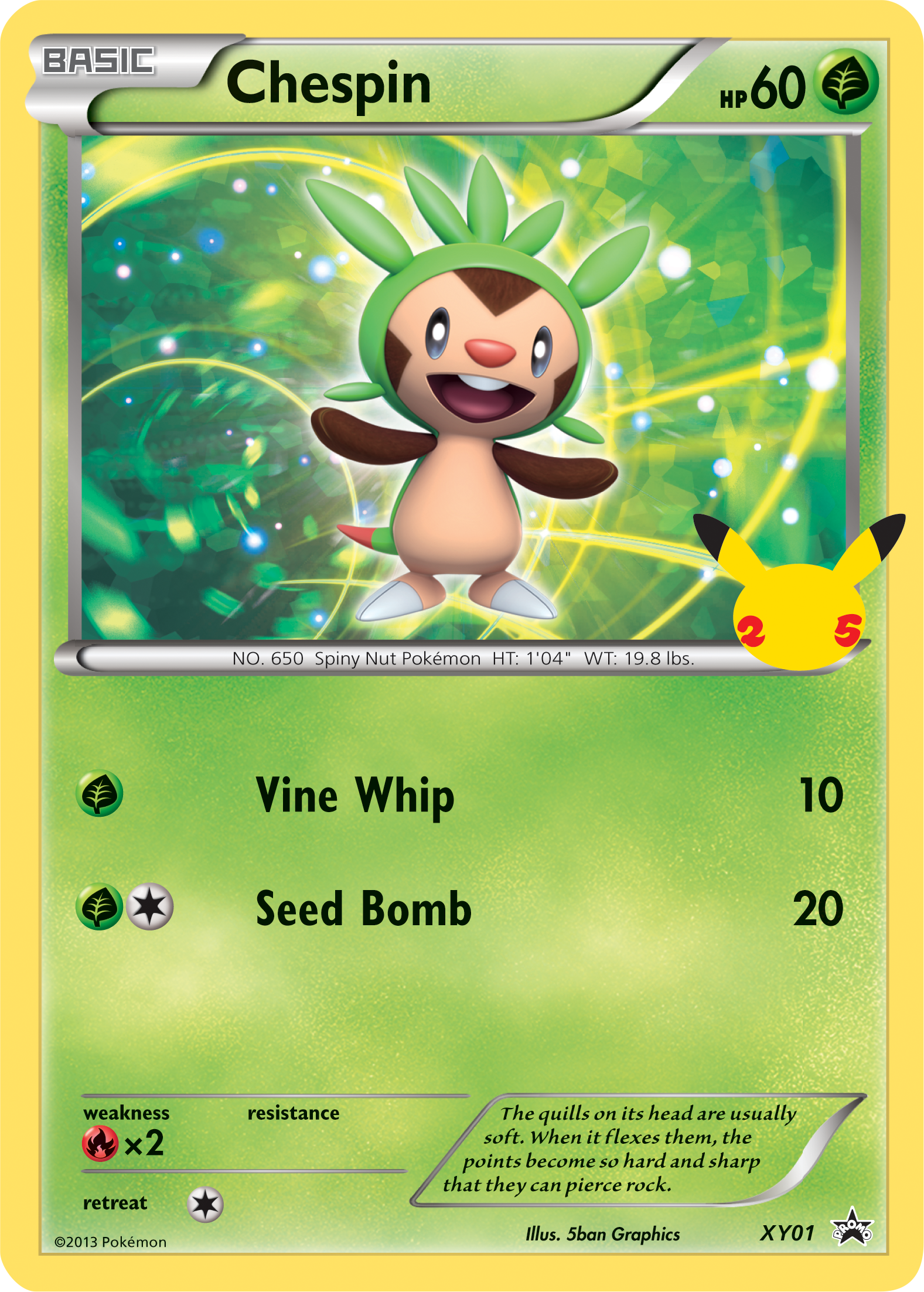 Chespin (XY01) (Jumbo Card) [First Partner Pack] | Clutch Gaming