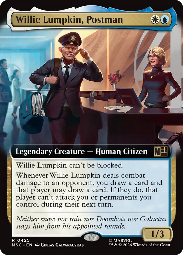 Willie Lumpkin, Postman (Extended Art) [Marvel Super Heroes Commander] | Clutch Gaming